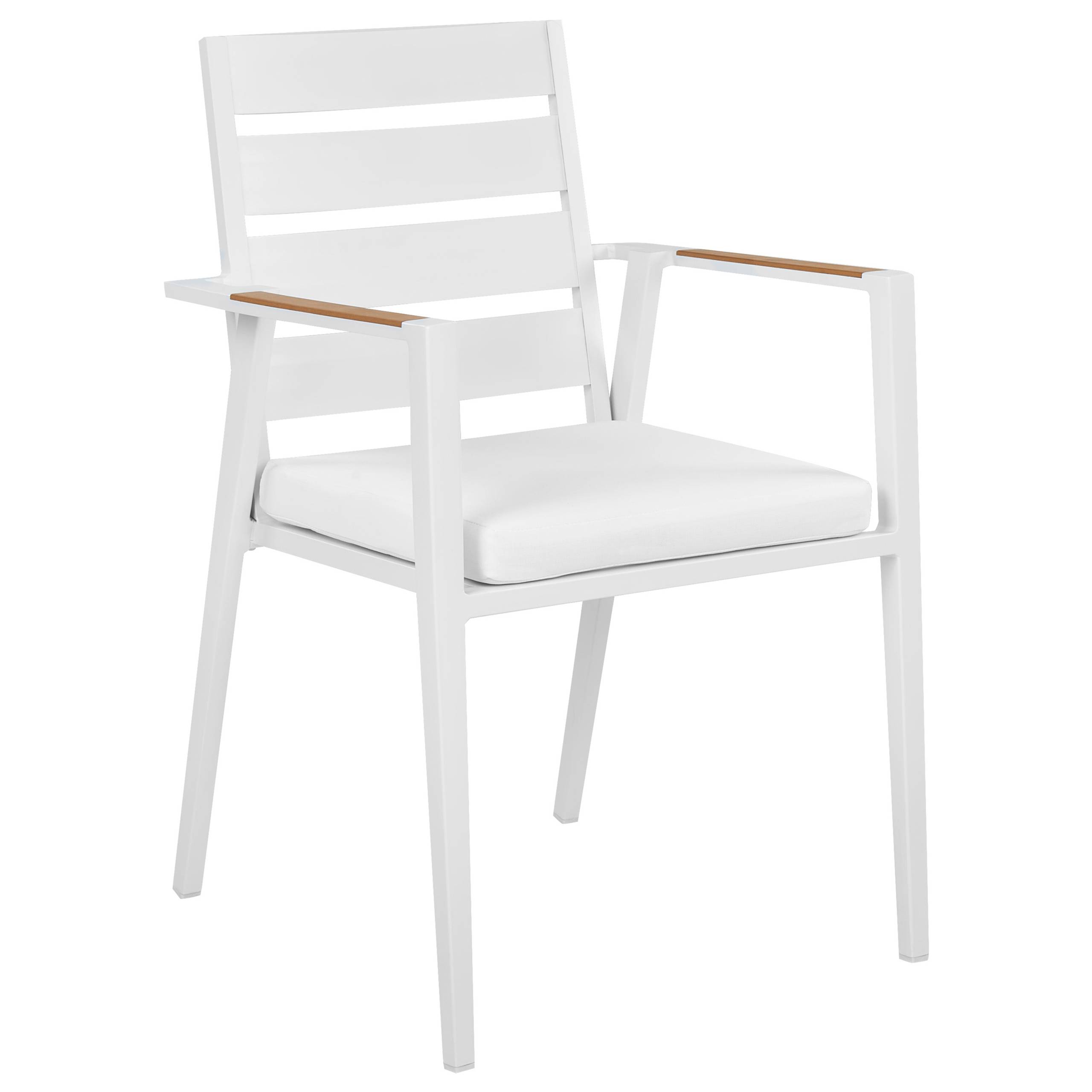Beliani - Chaise de jardin Aluminium Blanc TAVIANO - Beliani - Image 4