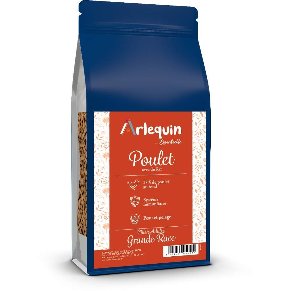 CROQUETTE CHIEN GRANDE RACE ARLEQUIN ESSENTIELLE POULET 15 kg - Image 1