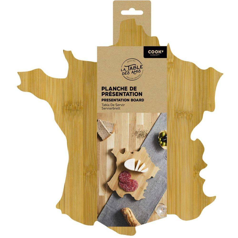The Home Deco Factory - Planche à fromages en bambou forme France - Image 3