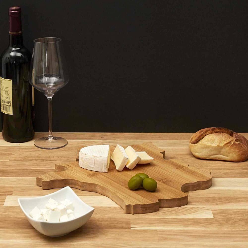 The Home Deco Factory - Planche à fromages en bambou forme France - Image 4