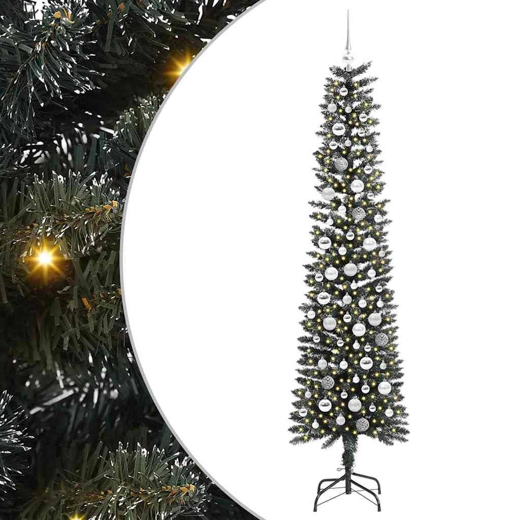 Vidaxl - Sapin de Noël artificiel Vert 210 cm PVC, plastique et acier vidaXL 3395957 - Image 2