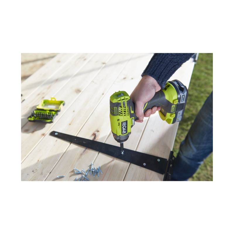 Ryobi - Pack RYOBI Visseuse à choc 18V One+ R18ID3-0 - 1 batterie 4.0Ah - 1 chargeur rapide 2.0Ah - Image 2