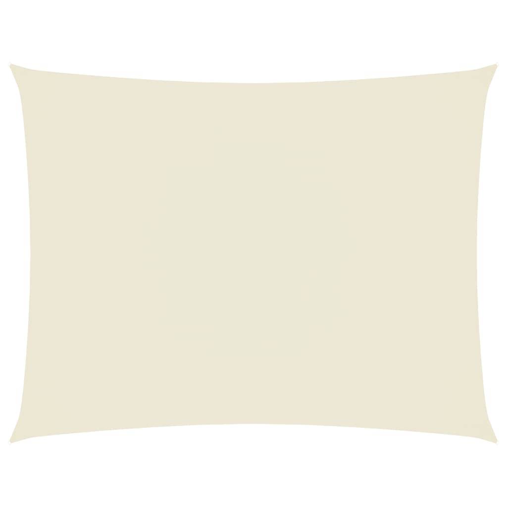 Voile de parasol - accessoire parasol - Tissu de remplacement pour parasol Tissu Oxford rectangulaire 4x6 m crème - MEUBLE PRO - Image 1