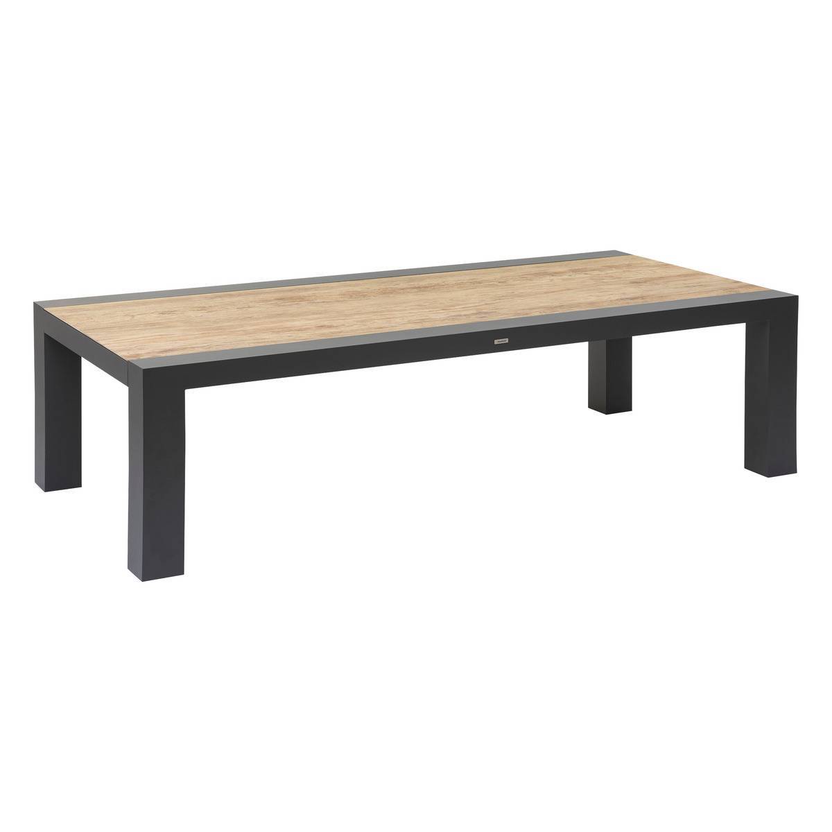 Hesperide - Table fixe "Marbella" graphite 10 places en alumium traité en epoxy Hespéride - Image 1
