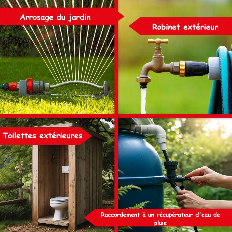 Surpresseur automatique domestique 1300W en acier inoxydable de 20 l idéal jardin et maison - Image 6