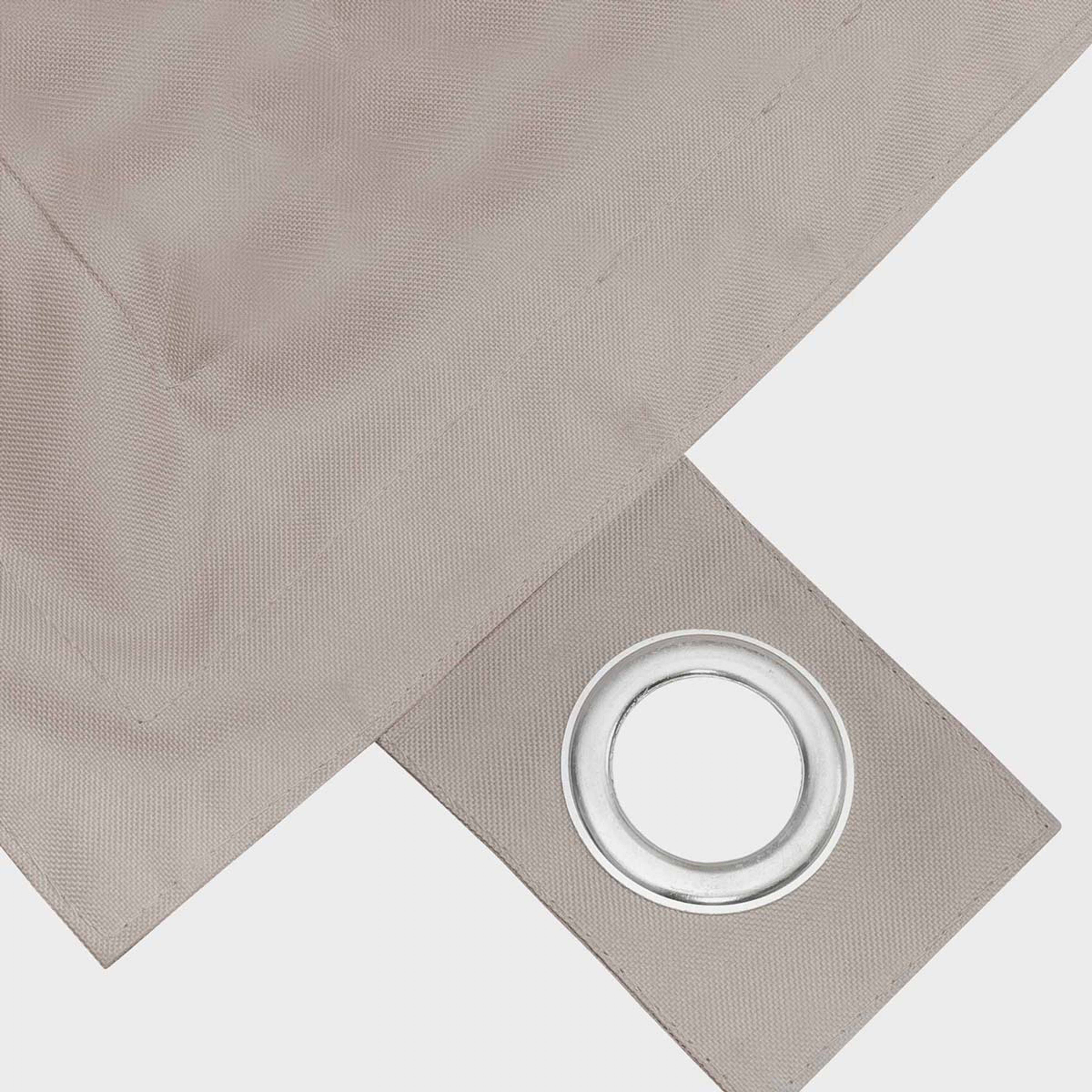 Oviala - Housse vide de pouf de jardin en polyester taupe 180 x 145 cm Solys - Oviala - Image 3
