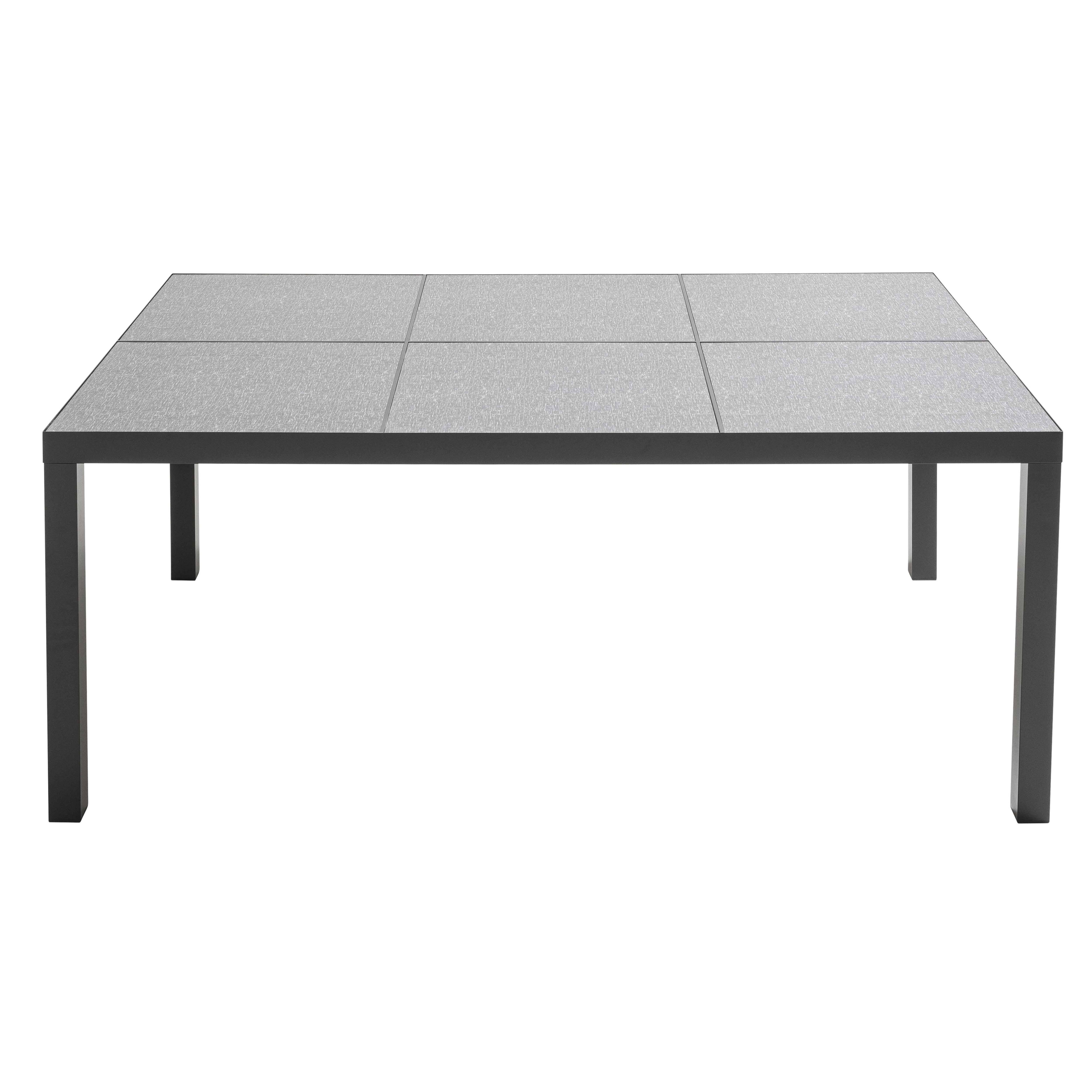 Oviala - Table de jardin 10 places 182 cm en aluminium céramique gris Tivoli - Oviala - Image 2