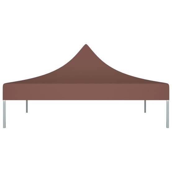 Toile de rechange - toile pour tonnelle tente 3x3 m Marron 270 g/m² - Meuble Pro - Image 3