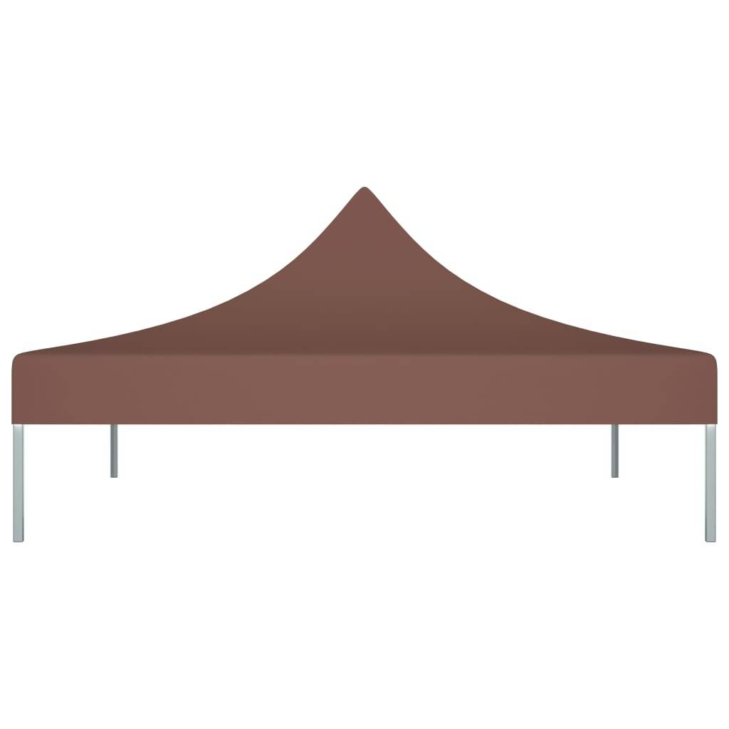 Toile de rechange - toile pour tonnelle tente 3x3 m Marron 270 g/m² - Meuble Pro - Image 3