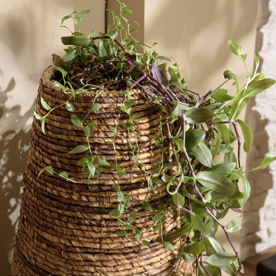 Macabane - ALIDA - Cache pot grand modèle en tissage d'abaca naturel - Image 3