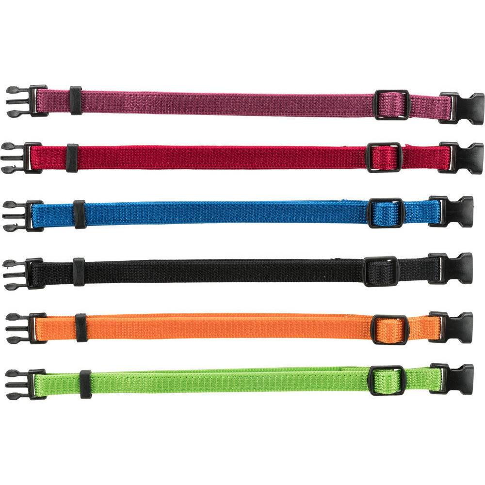Animallparadise - 6 colliers S-M  17 à 25 cm x 10 mm pour chiot, 6 couleurs différentes - Image 1