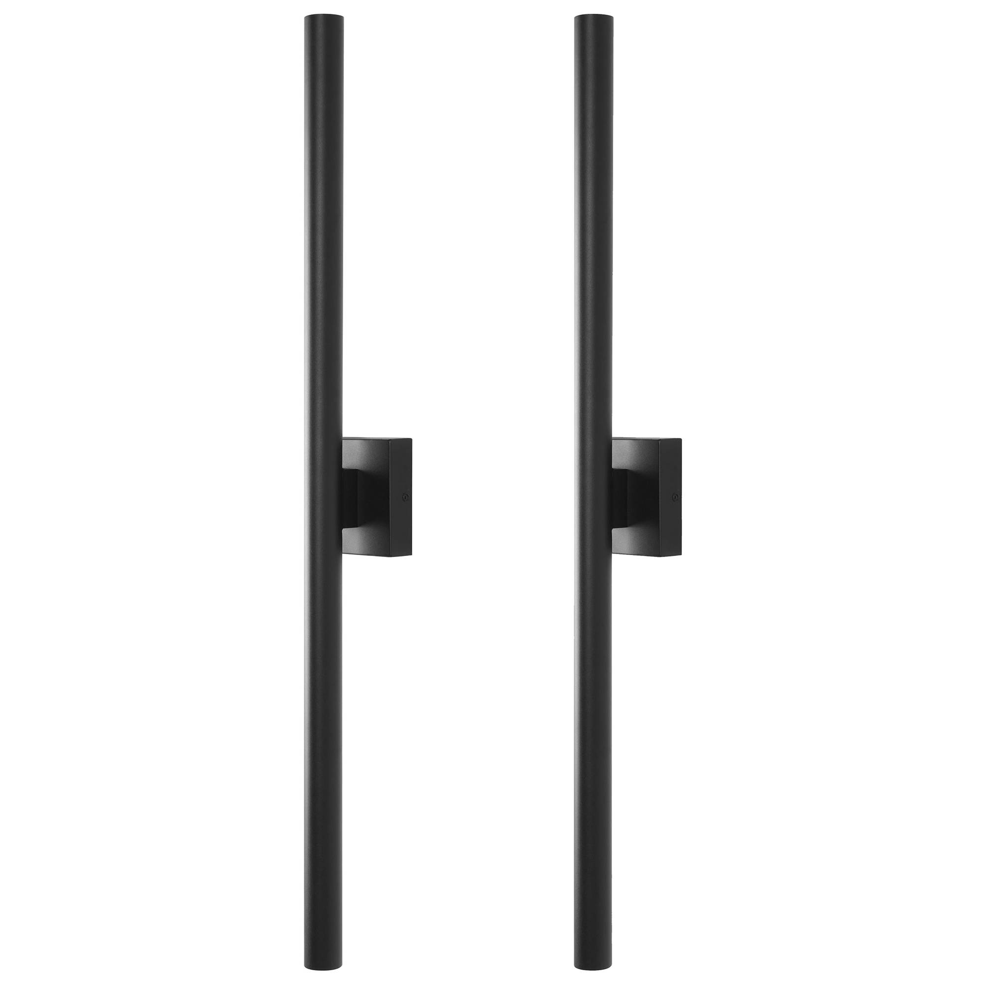 Beliani - Lampe murale pour l'extérieur Aluminium Noir ANISH - 12x9x97- Beliani - Image 2
