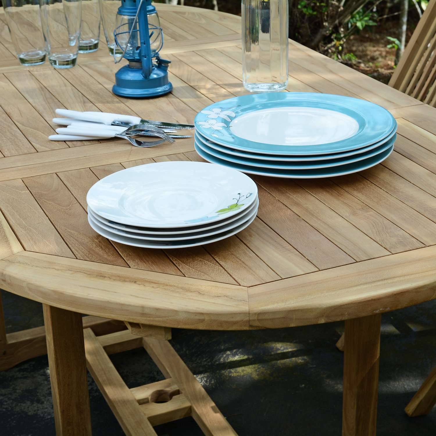 Salon de jardin en teck massif Hawai, 4 places - TECK'Attitude - Image 3