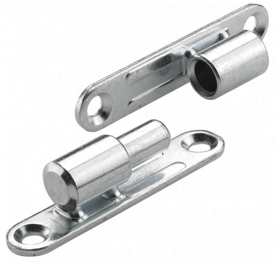 Lot de 2 paumelles acier pour meuble HETTICH, L.97 x l.70 mm x Diam.13 mm - Image 1