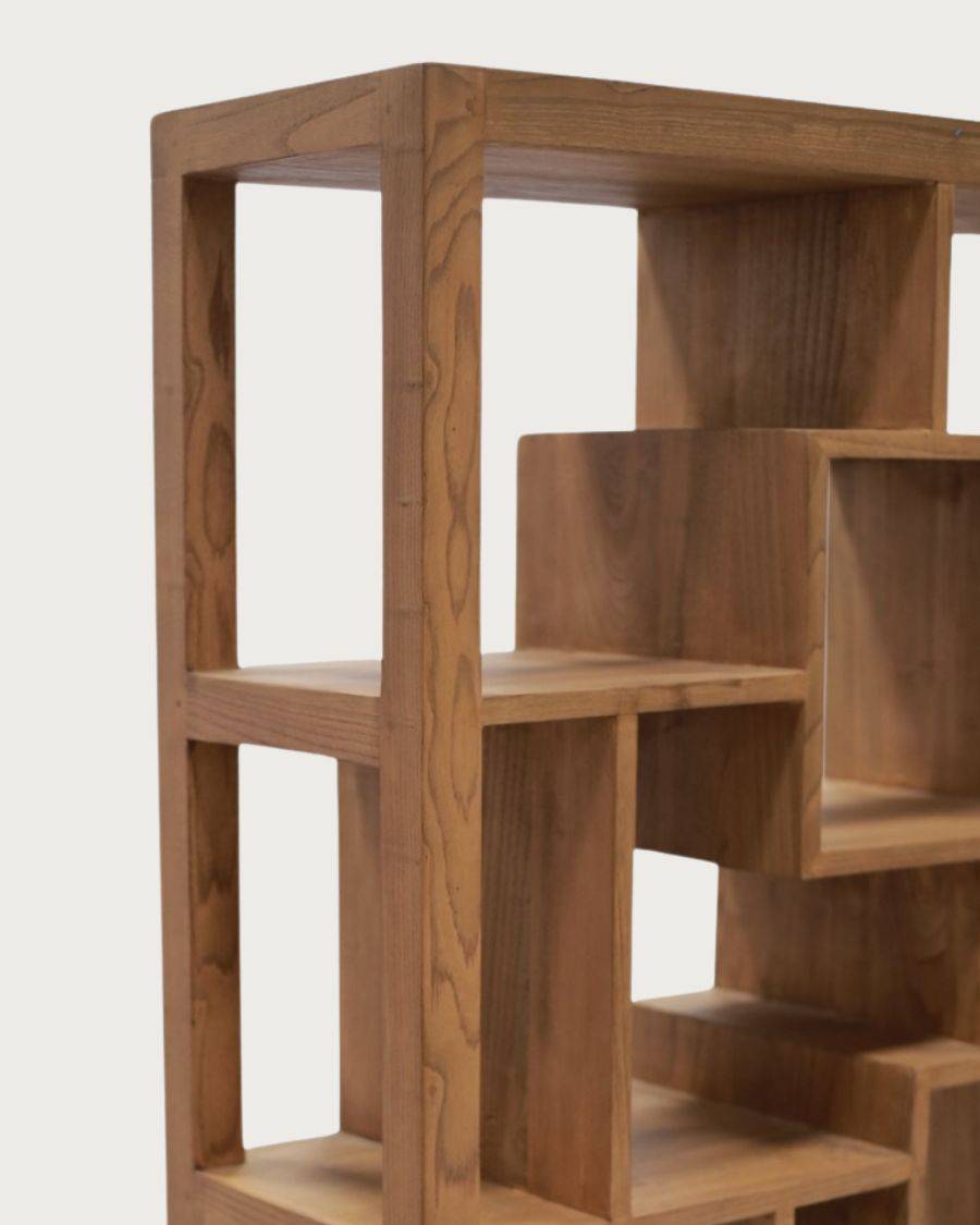 Maze - Étagère en bois massif de Teck - UNIQKA - Image 6