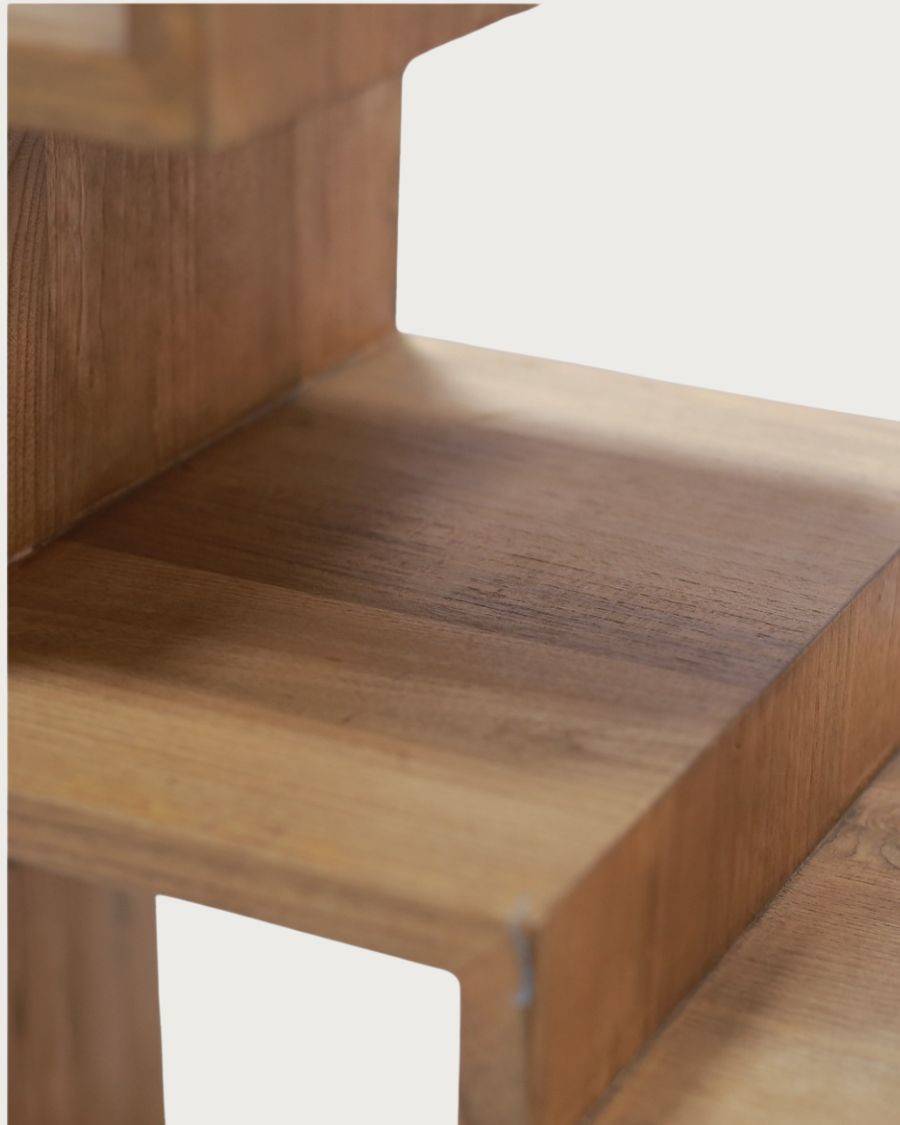 Maze - Étagère en bois massif de Teck - UNIQKA - Image 8