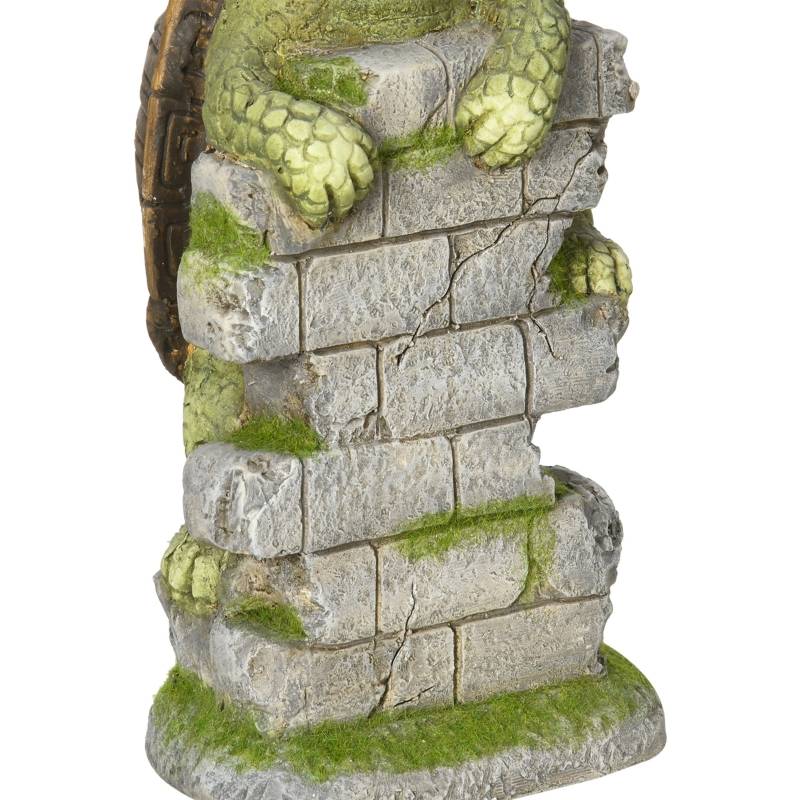Statue Tortue Solaire Jardin Magnésie Éclairage LED 37cm Déco Extérieure - ComfortXL Outdoor Living - Image 7