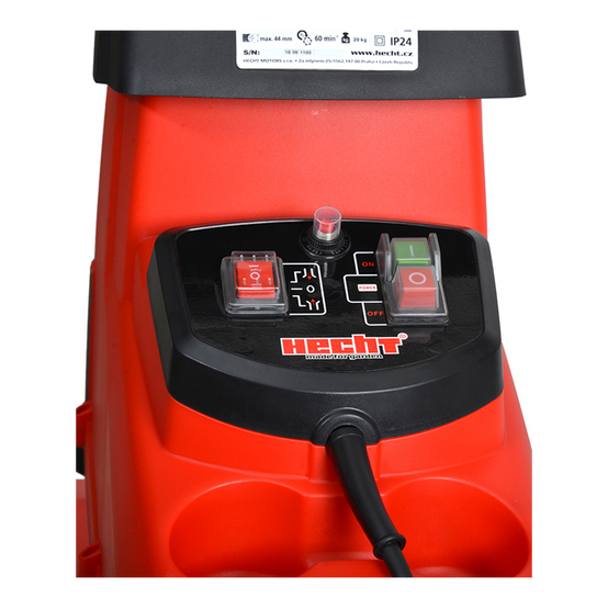 Hecht 6285 XL Broyeur de vegetaux electrique 2800 W Bac collecteur 60 L BB LOISIR - Image 5