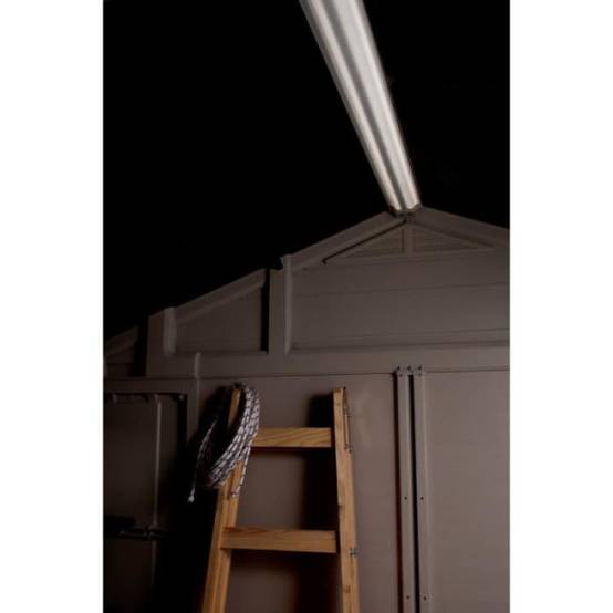 Keter - Keter Abri de jardin Factor 4.45, Abri résistant aux intempéries, Marron - 182 x 256.6 x 243 cm - Image 5