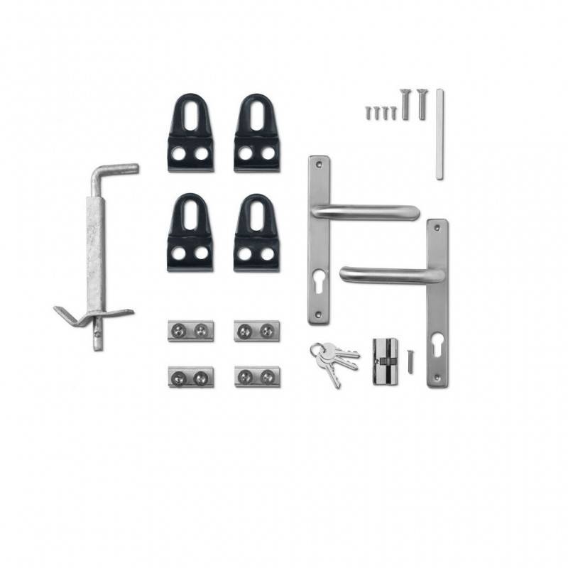 Portail barreaudé acier galvanisé passage 4m00 H 1m50 Gris anthracite - Easy Clôture - Image 3