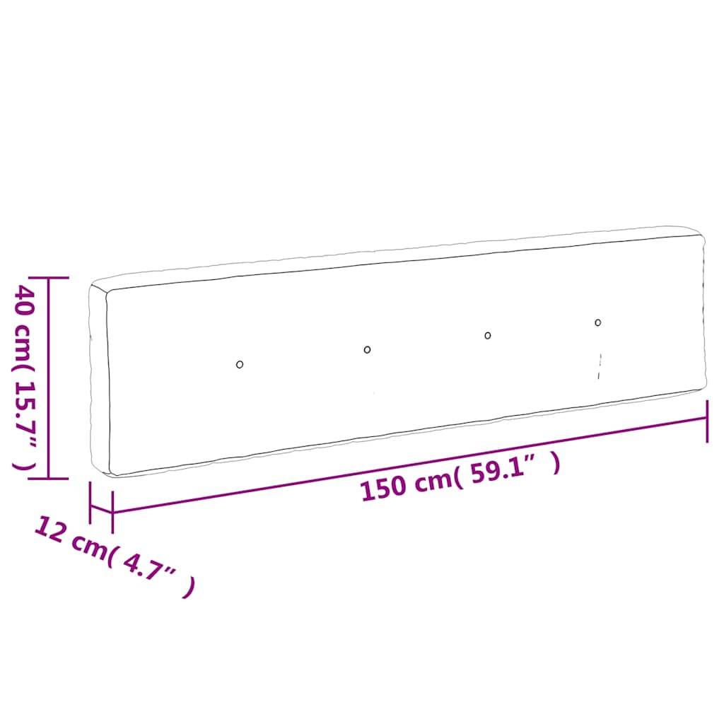 Lot de 2 Coussins pour Banc Palette Tissu Résistant UV pour Terrasse et Balcon Crème 150x60cm – ComfortXL Outdoor Living - Image 9