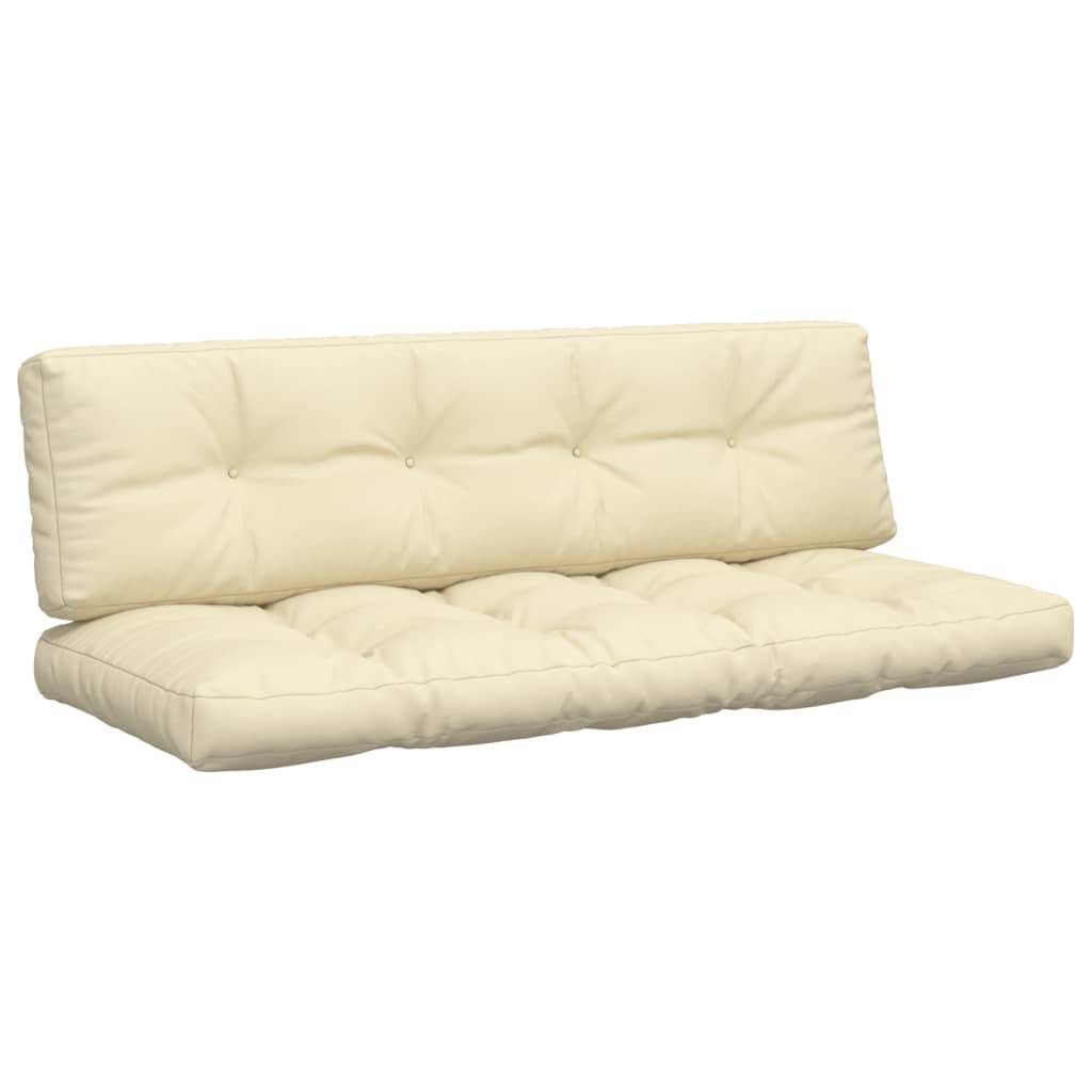 Lot de 2 Coussins pour Banc Palette Tissu Résistant UV pour Terrasse et Balcon Crème 150x60cm – ComfortXL Outdoor Living - Image 2