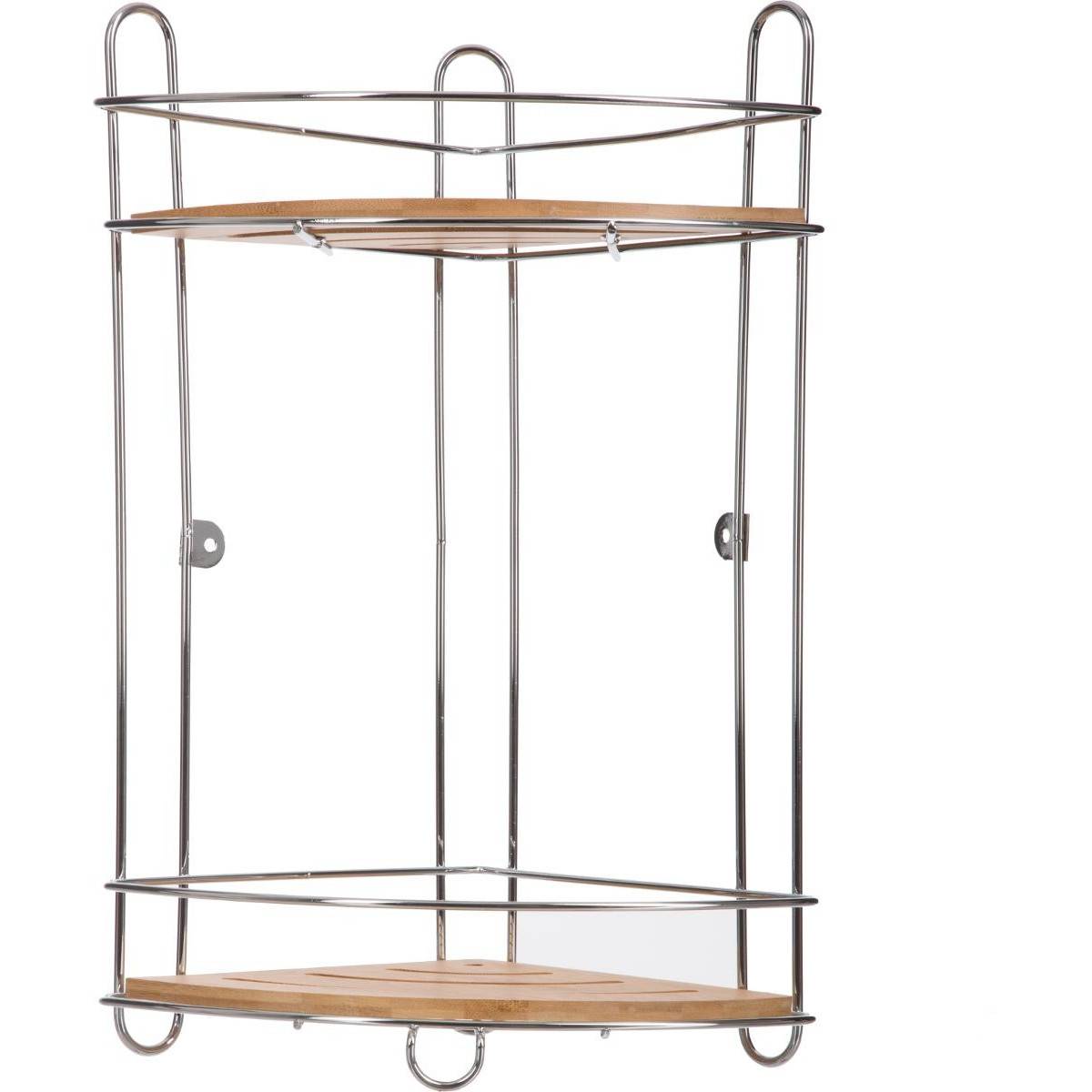 Étagère 2 Niveaux "Bambou" 40cm Naturel - Image 2