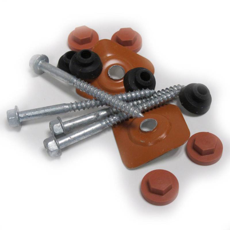 Kit de 50 fixations et étanchéité tuile PVC - Coloris - Antique