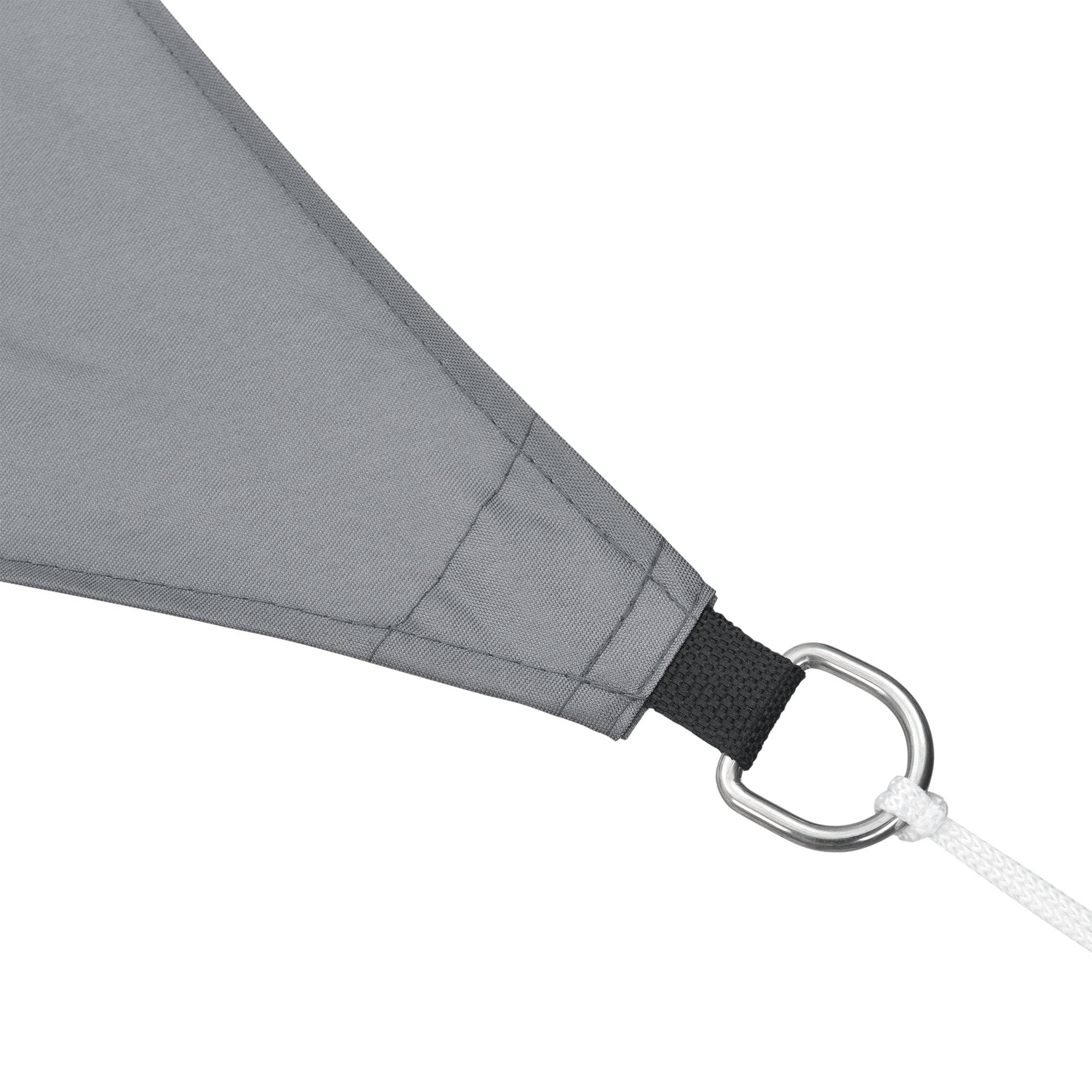 Helloshop26 - Voile toile d'ombrage de protection polyester polyuréthane 3 x 4 m gris foncé - Image 3
