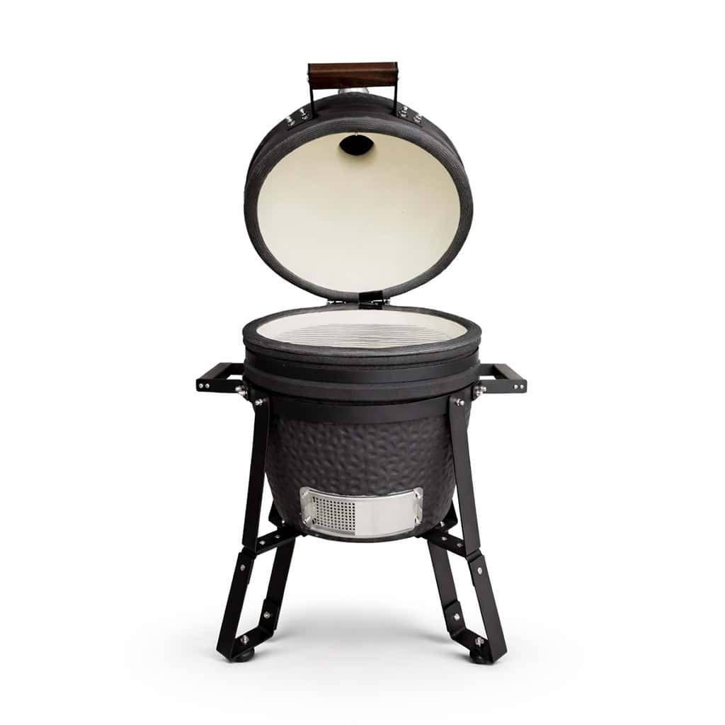 Barbecue kamado en céramique à poser Patton Epicure Compact 16" - Grille Ø 35,5 cm - Gris graphite - Image 3