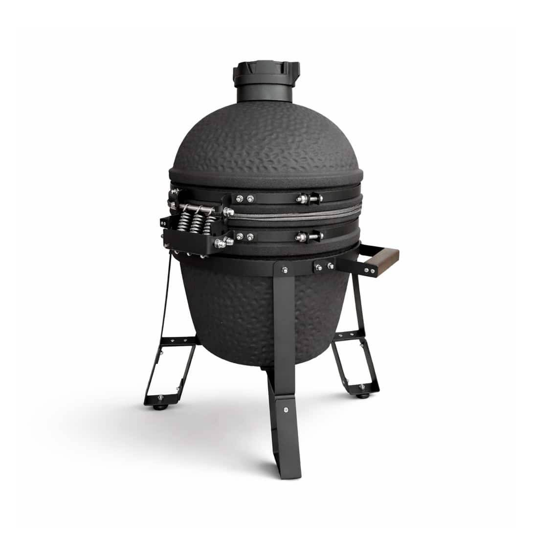 Barbecue kamado en céramique à poser Patton Epicure Compact 16" - Grille Ø 35,5 cm - Gris graphite - Image 7