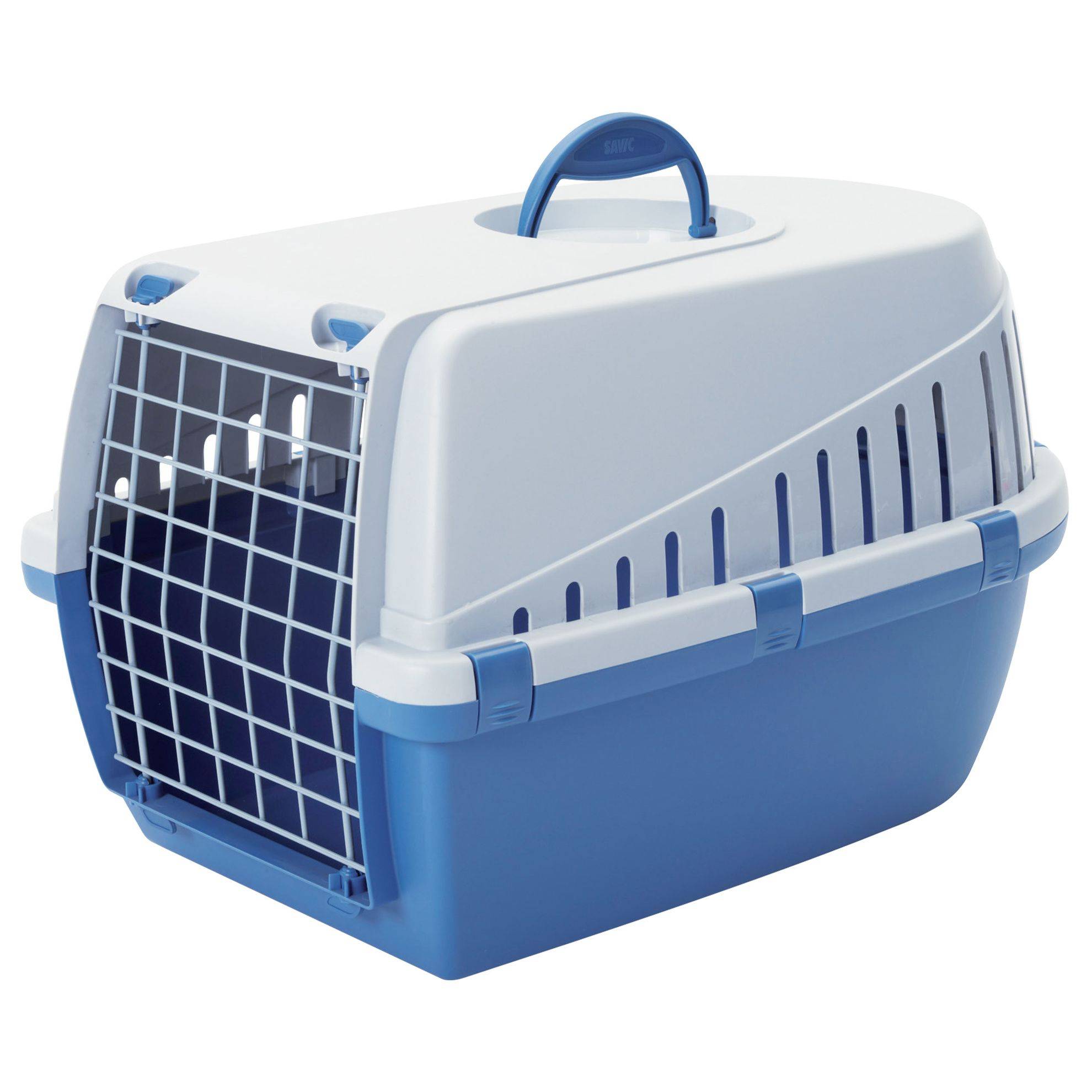 Savic - Cage de transport Trotters bleue Taille : L SAVIC