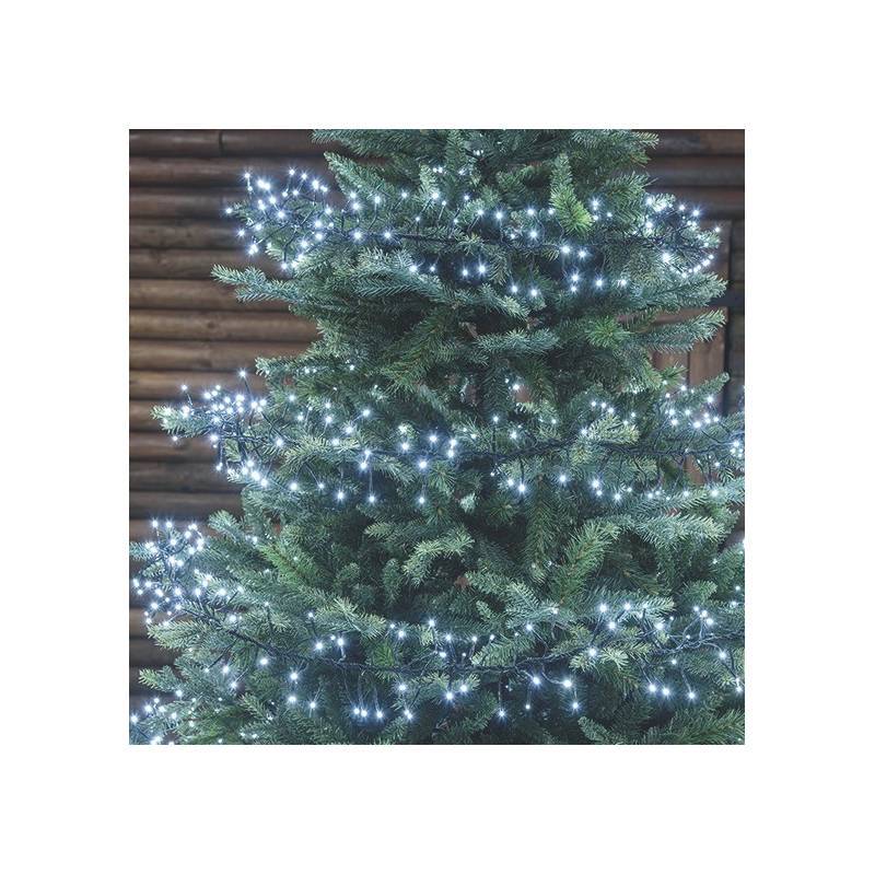 Lotti - Guirlande Boa 11.5M 1100 micro LED blanc froid câble vert 8 jeux de lumière Lotti - Image 6