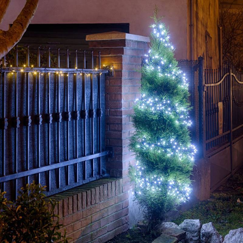 Lotti - Guirlande Boa 11.5M 1100 micro LED blanc froid câble vert 8 jeux de lumière Lotti - Image 9