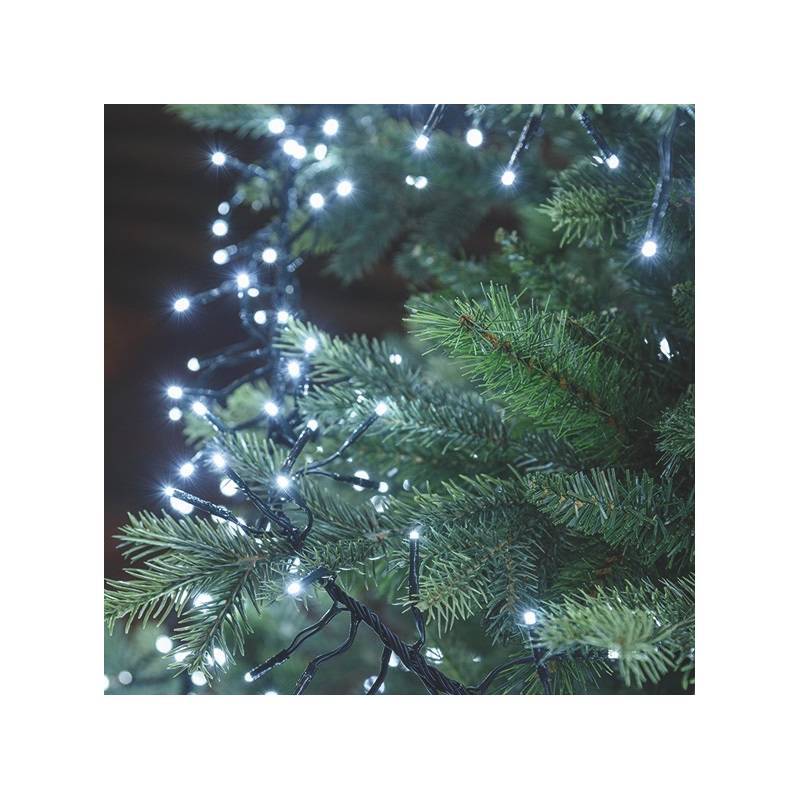 Lotti - Guirlande Boa 11.5M 1100 micro LED blanc froid câble vert 8 jeux de lumière Lotti - Image 5