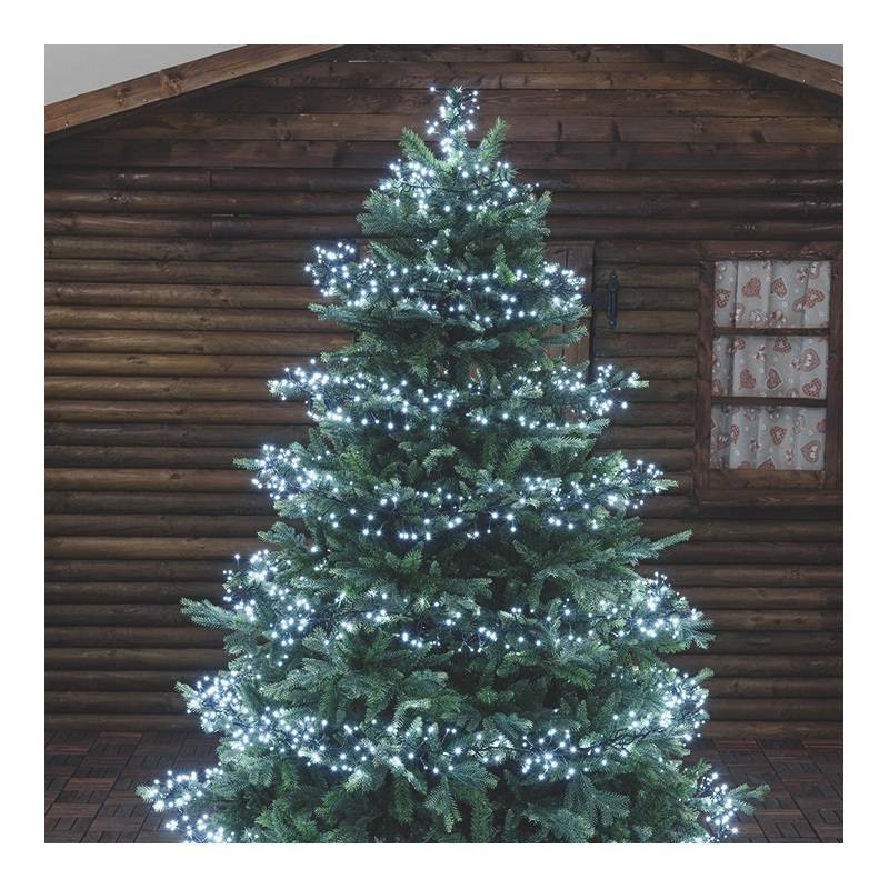 Lotti - Guirlande Boa 11.5M 1100 micro LED blanc froid câble vert 8 jeux de lumière Lotti - Image 7