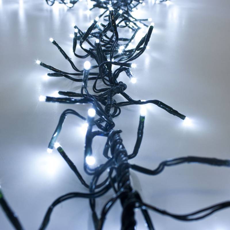 Lotti - Guirlande Boa 11.5M 1100 micro LED blanc froid câble vert 8 jeux de lumière Lotti - Image 10