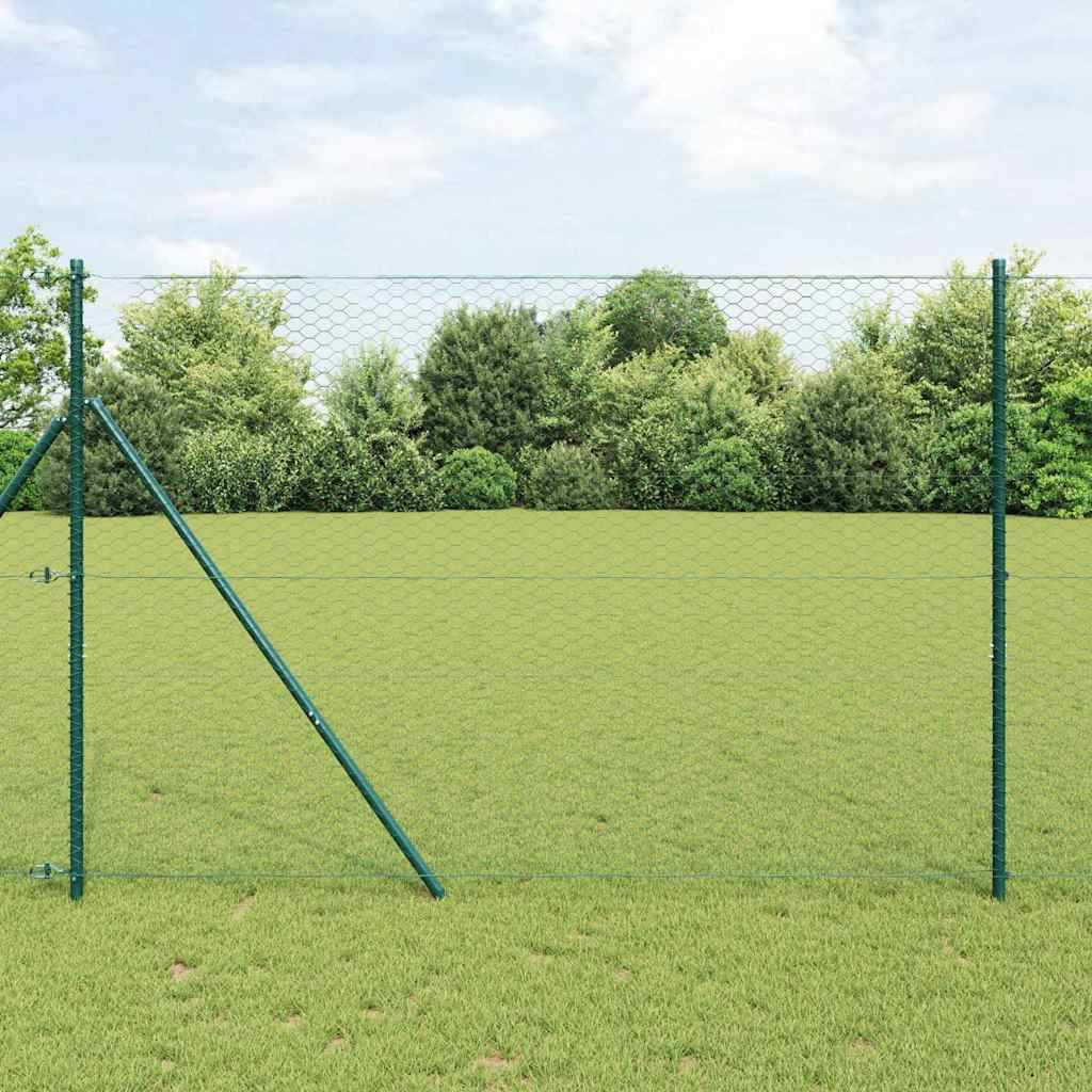 Clôture hexagonale PVC vert 1,5 x 100 m, Poids :25.9kg - PANGIVO - Image 1