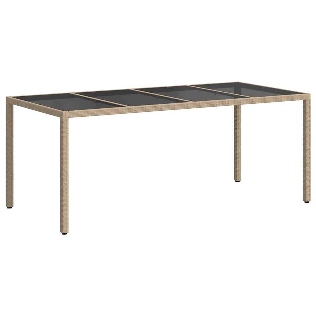 PANGIVO - Table de jardin polyrotin beige 190 x 90 x 75 cm - PANGIVO - Image 5