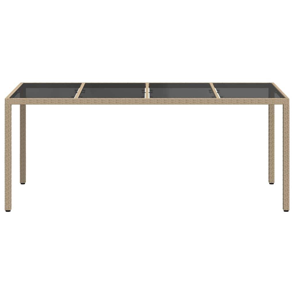 PANGIVO - Table de jardin polyrotin beige 190 x 90 x 75 cm - PANGIVO - Image 3