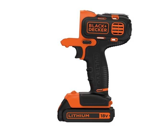 Perceuse-visseuse MULTIEVO - 18V - BLACK + DECKER - avec 1 batterie 18V 1,5Ah - chargeur - coffret - MT218S1A-QW - Image 3