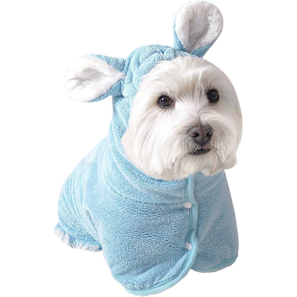 IntiMeg - Serviette de bain pour chien bleu - IntiMeg - Image 1
