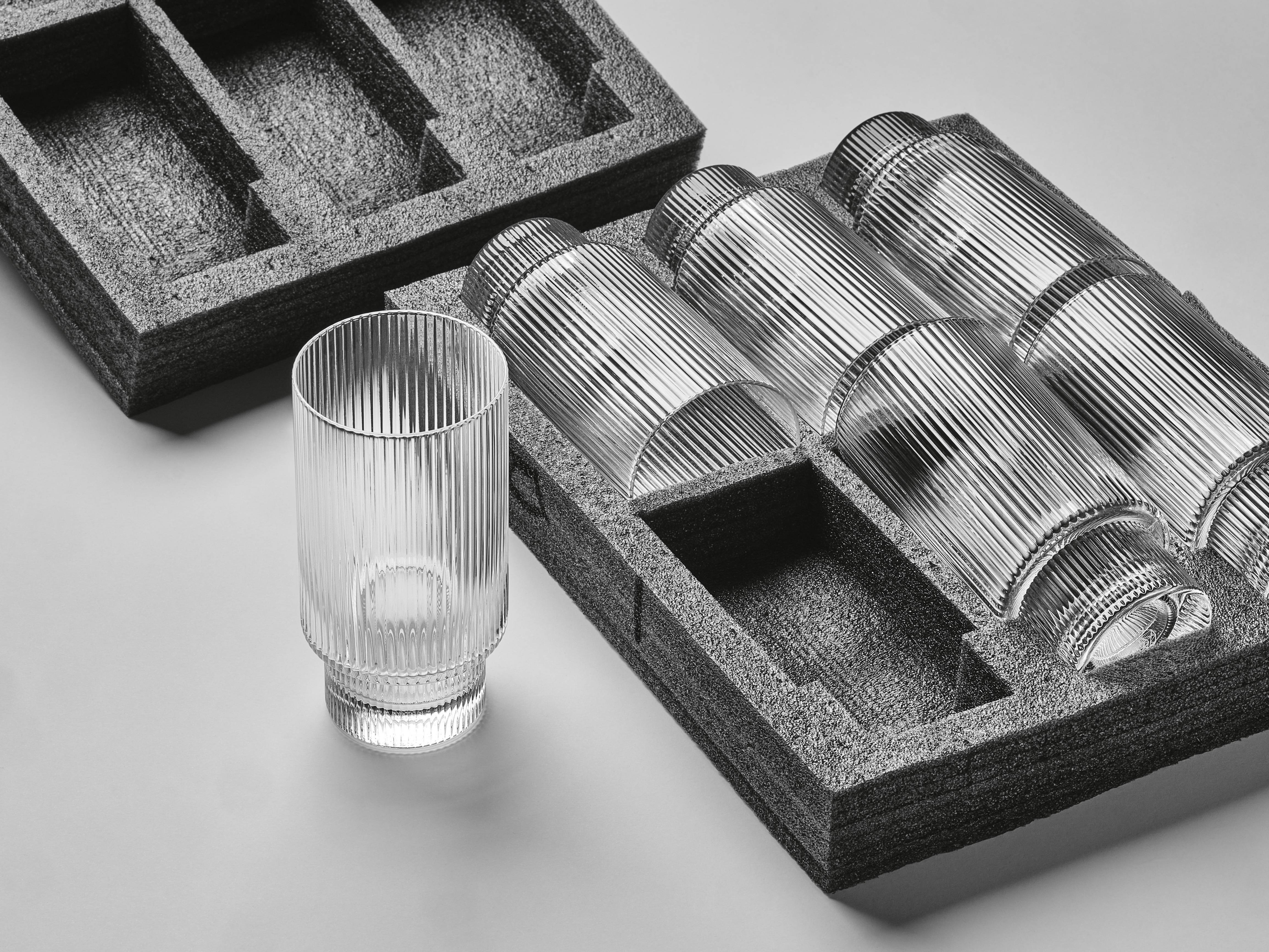 Lot de 6 Verres à soft en Cristallin (cristal sans plomb) "LINJE", Bjorn - Image 6