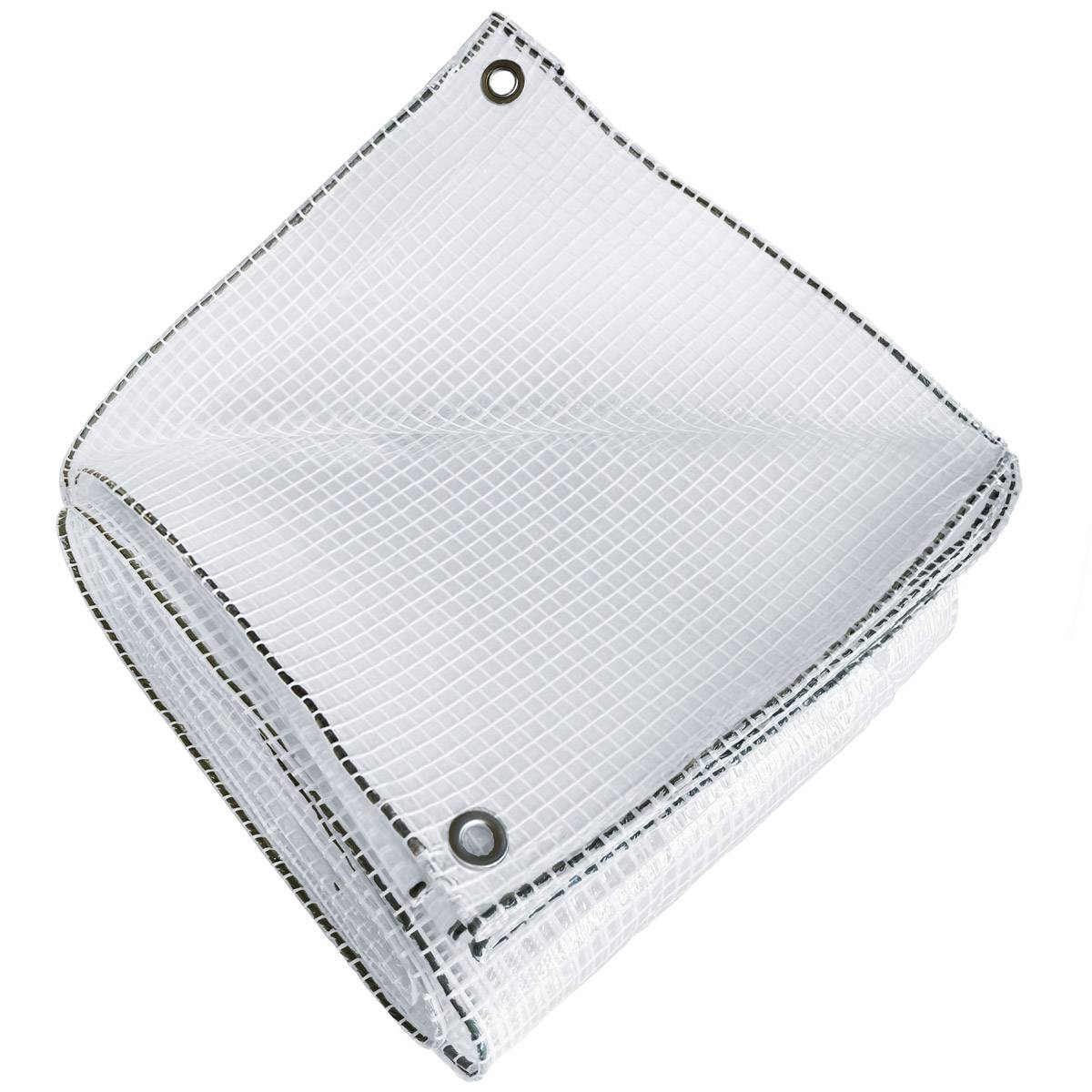 Bâche Jardin 4x6 m TR170JD - Bâche Armée Transparente - Haute Qualité - Imperméable - Résistance Anti-UV TECPLAST - Image 1