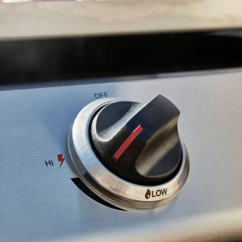 Brasero - Plancha gaz Cadix Inox – COOKING BOX BY FAVEX – 2 brûleurs 6,3 kW – Plaque inox – Jusqu'à 6 convives - Compact - Argent - Image 4