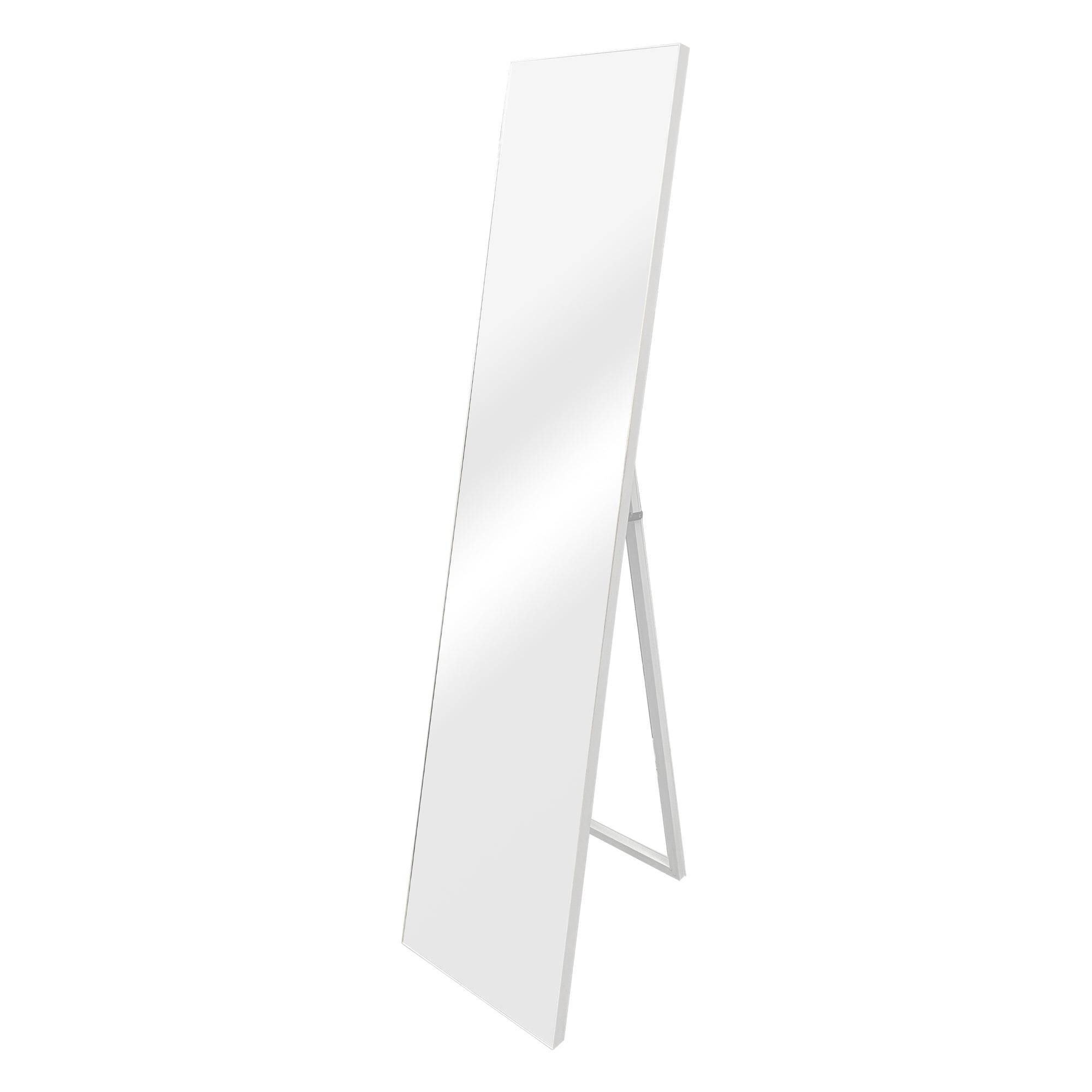 Helloshop26 - Miroir sur pied psyché inclinable 150 x 35 cm blanc - Image 1