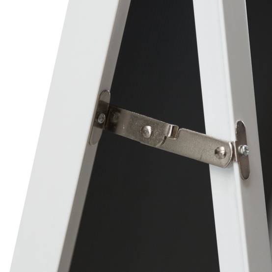 Helloshop26 - Miroir sur pied psyché inclinable 150 x 35 cm blanc - Image 5