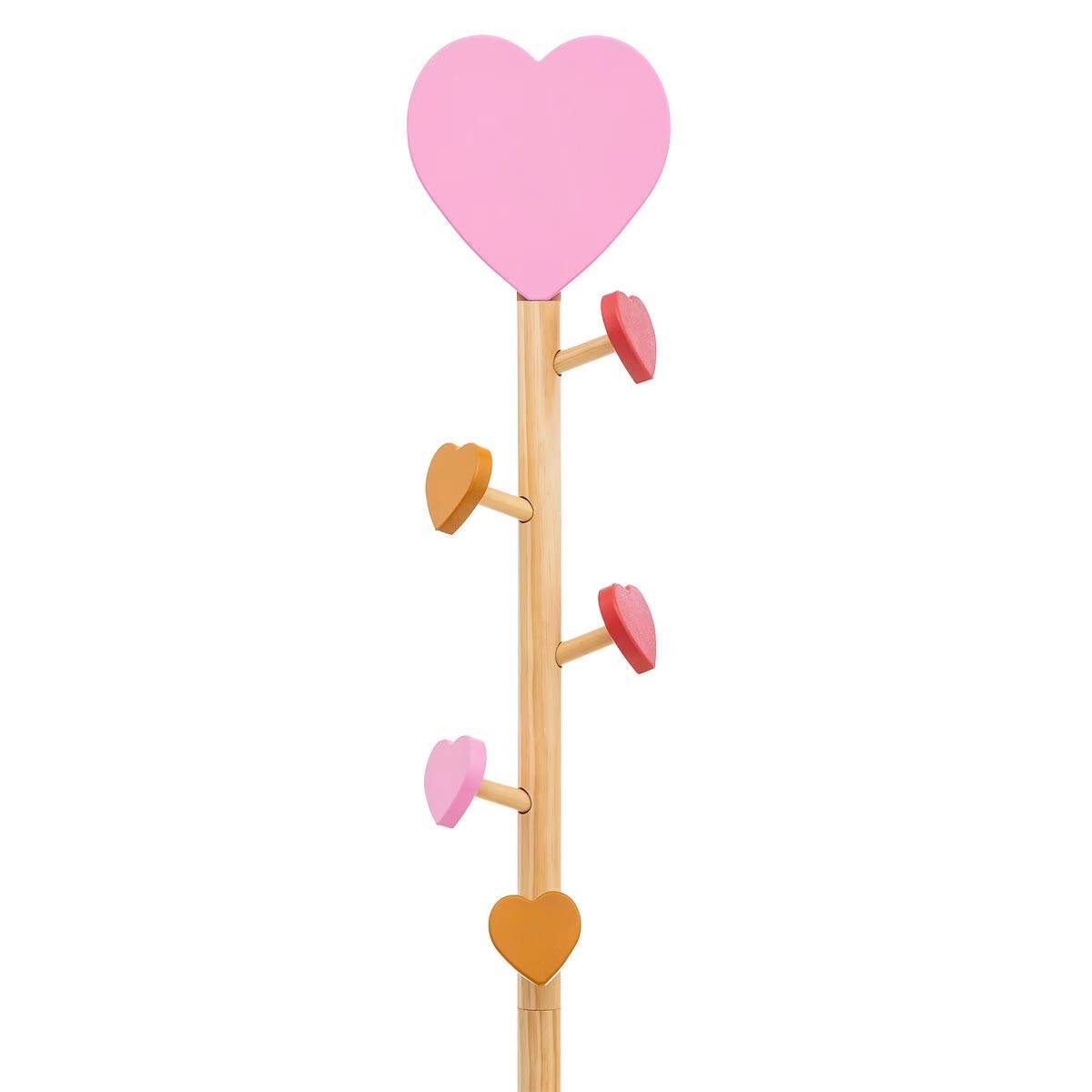 Porte-Manteau Enfant Cœur "Solea" 135cm Naturel - Image 2