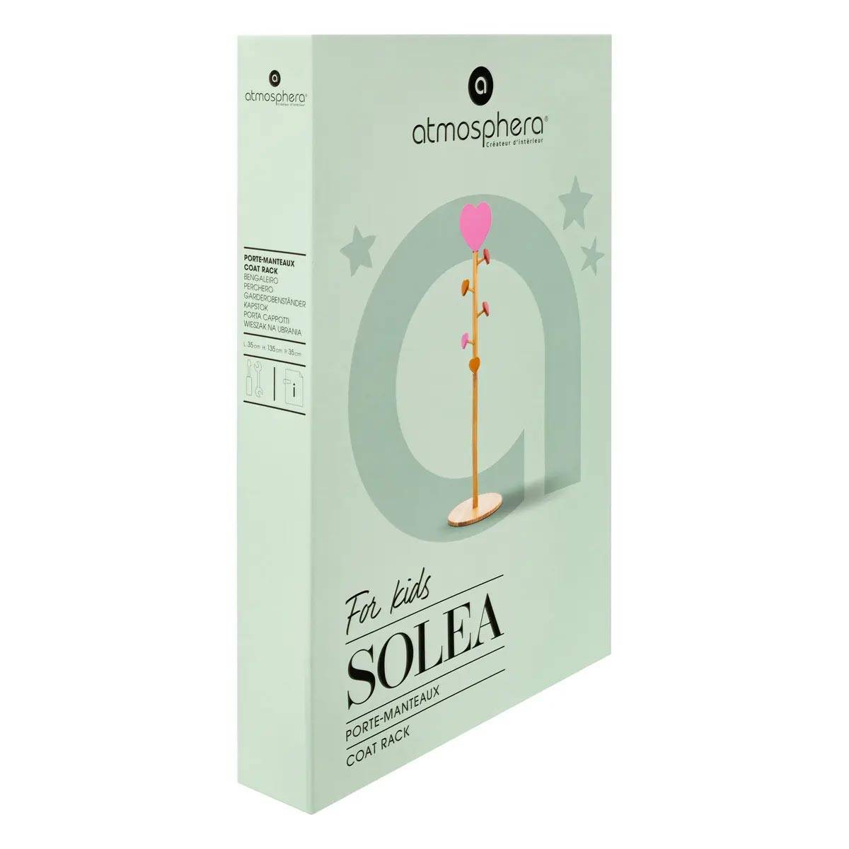 Porte-Manteau Enfant Cœur "Solea" 135cm Naturel - Image 4