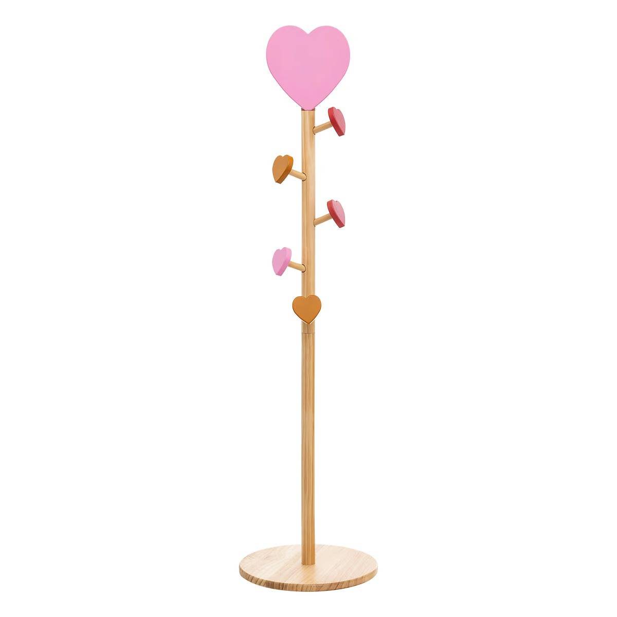 Porte-Manteau Enfant Cœur "Solea" 135cm Naturel - Image 1